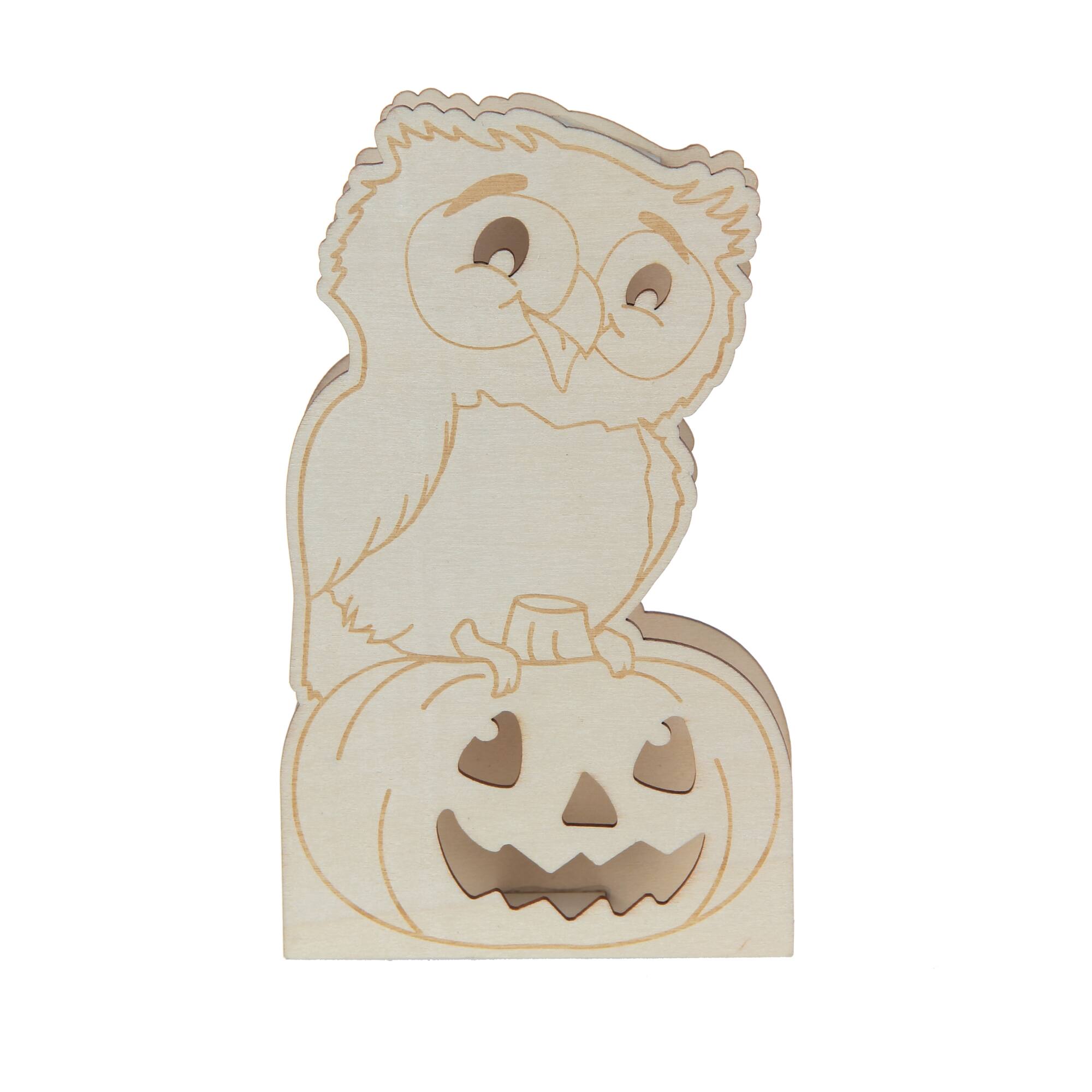 7" Owl DIY LED Plywood Décor by Make Market®